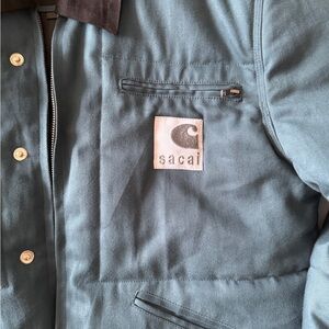 Sacai X Carhartt blue jacket Men's Blue Jacket